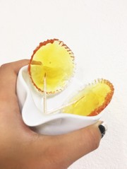 耐熱皿を使わずに!フライパンでべっこう飴の写真