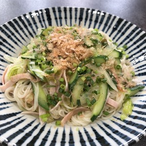 きゅうりとハムの素麺チャンプル きじまりゅうた 水曜料理しよう 一緒につくれるクックパッド Cookpadlive