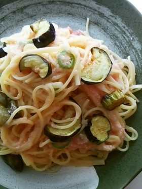 明太子と長芋のとろーりパスタ