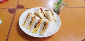 大勢で食べる喫茶店の味⭐サンドイッチ