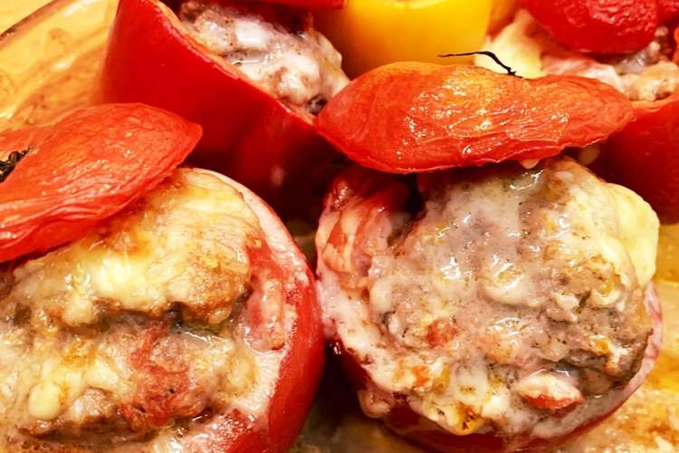 簡単オシャレトマトとパプリカのファルシー レシピ 作り方 By Kmsasebo クックパッド 簡単おいしいみんなのレシピが357万品