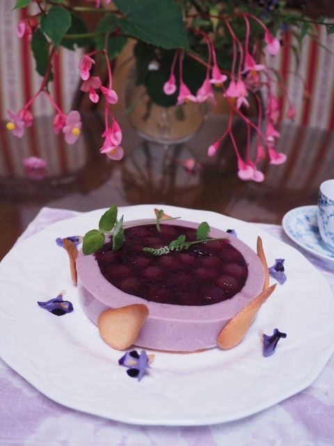 ♪葡萄のムースケーキ♪の画像