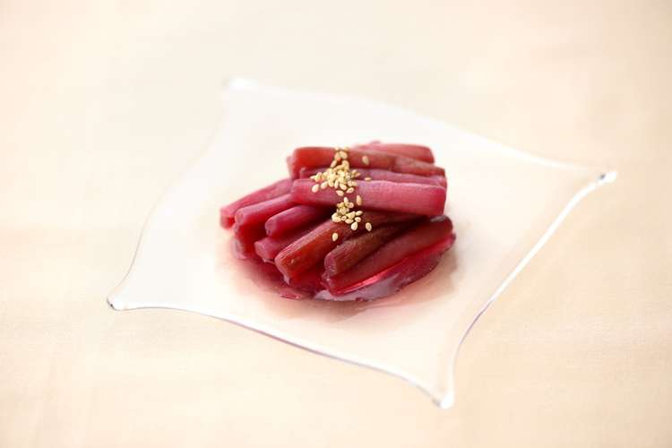 赤ずいきの酢の物 レシピ 作り方 By ちゃっぴぃ クックパッド 簡単おいしいみんなのレシピが360万品