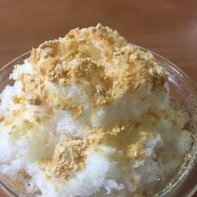 簡単きな粉ミルクかき氷
