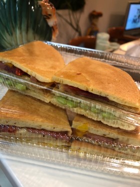 簡単!美味しい*ホットケーキサンド