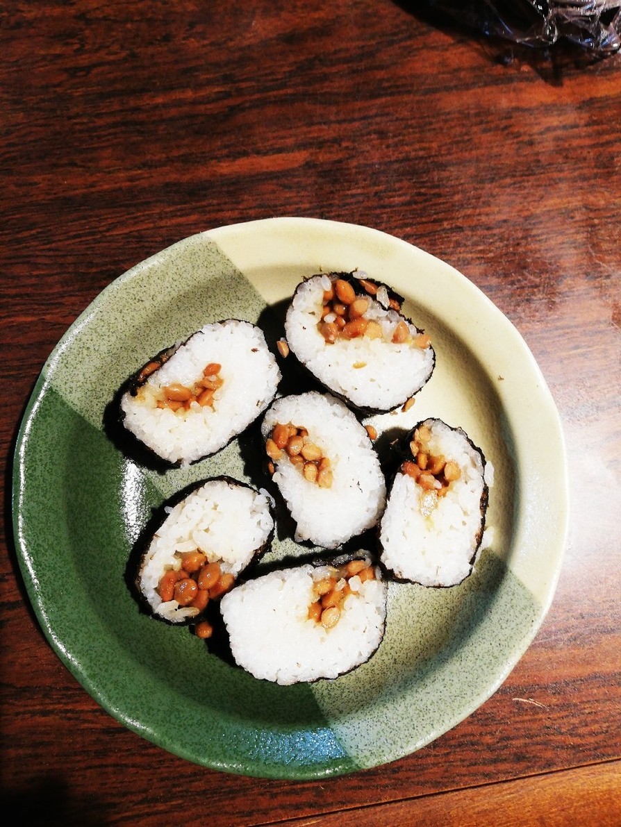 寿司飯の余りで納豆巻きの画像