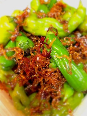 ししとうの山椒じゃこ炒め〜夏の常備菜