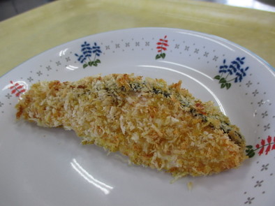 簡単給食　魚のカレー風味焼きの写真