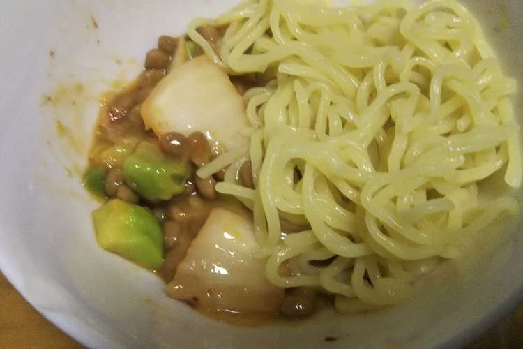 アボカド納豆キムチdeネバネバ冷やし中華 レシピ 作り方 By ゆう ダイエット中 クックパッド