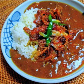 カルビ炒めのせレトルトカレー