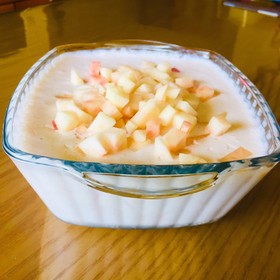 ミキサーで簡単スイーツ☆桃のババロア