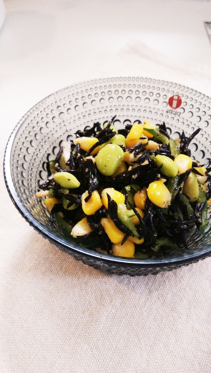 ひじきと枝豆のサラダ by ☆★choco★☆ 【クックパッド】 簡単おいしいみんなのレシピが395万品