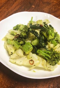 簡単☆アボカドと緑野菜のアーリオオーリオ