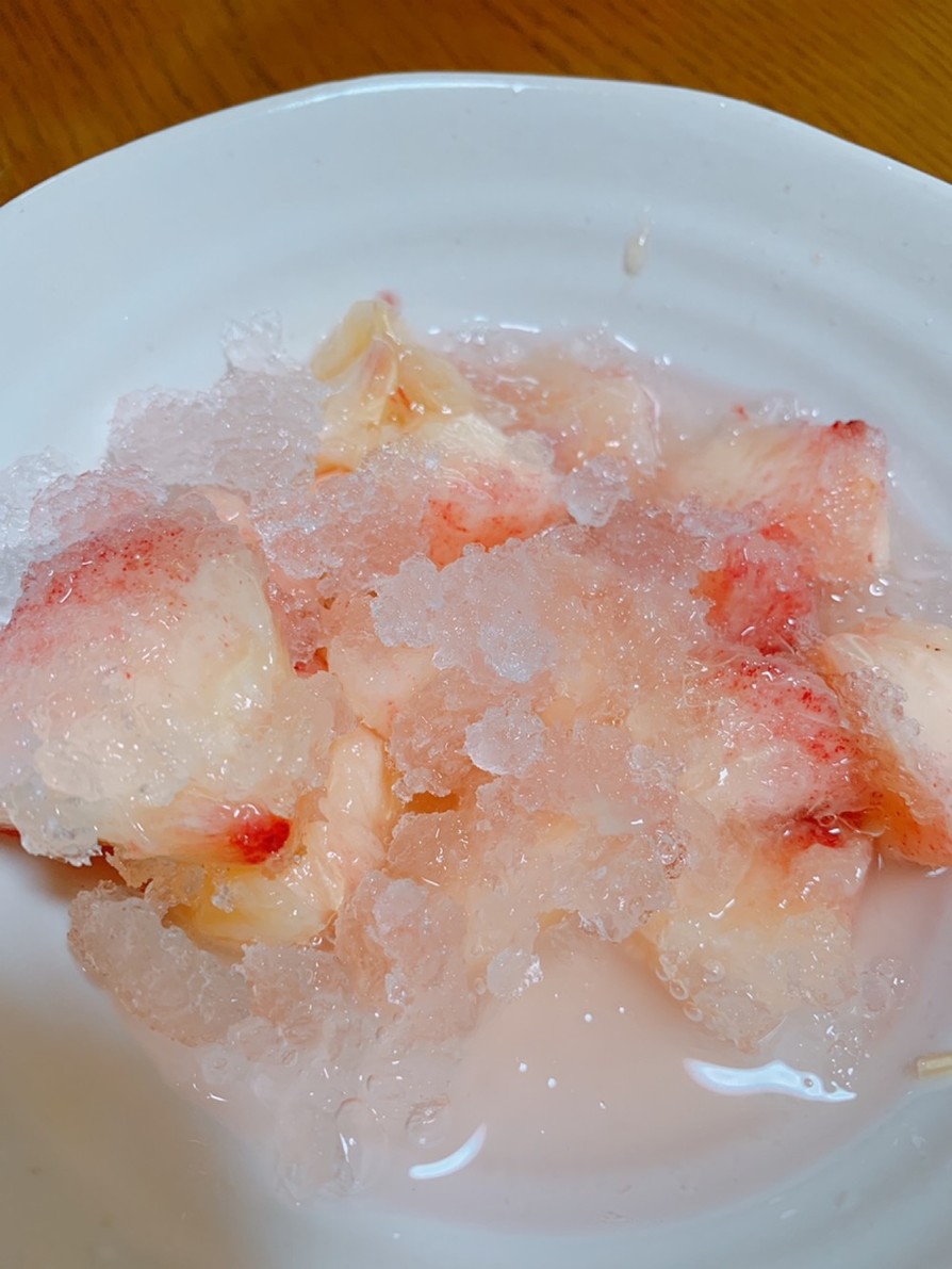 簡単！我が家の美味しい桃の食べ方♡の画像
