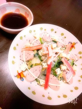 白菜とほうれん草のサッパリサラダ♪