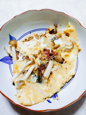 鰯缶で親子煮