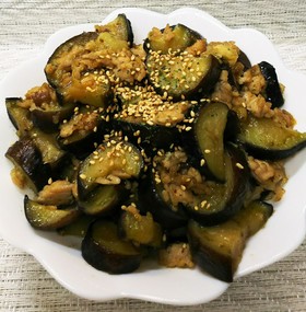 なすと夏の香味野菜炒め