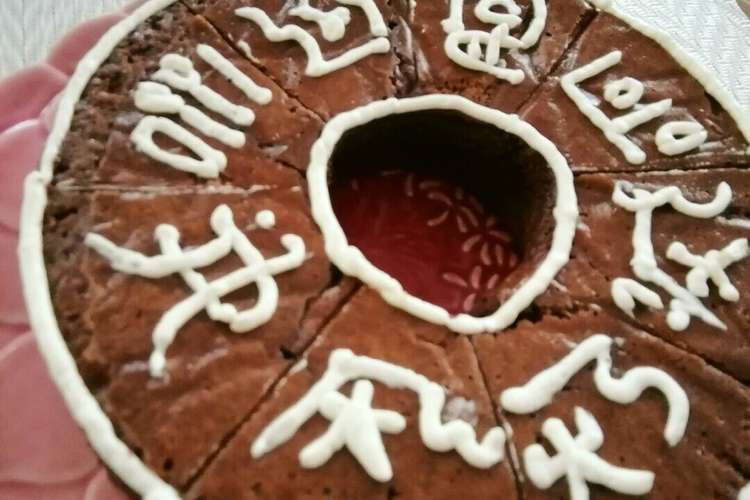 龍体文字のチョコレートケーキ レシピ 作り方 By 三田三 クックパッド 簡単おいしいみんなのレシピが354万品