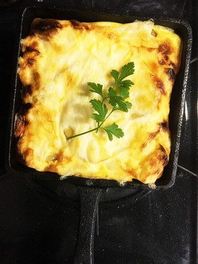 スキレットで作る簡単スペイン風オムレツ!