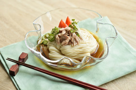 ツナのっけ素麺