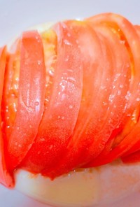 生トマトの美味しい食べ方塩オリーブオイル