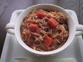 ツナのトマトソースパスタ forちびっこ