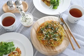 しらすと大葉が入ったじゃがいもガレット
