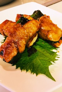 【ロカボ】高野豆腐の大葉豚バラ肉巻き