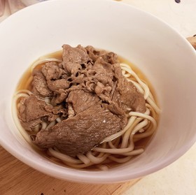 簡単!シンプル!肉うどん