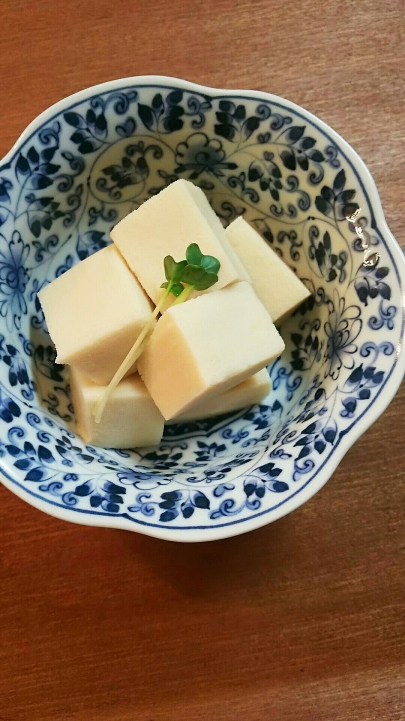 高野豆腐 含め煮 白だし 甘さ控目の画像