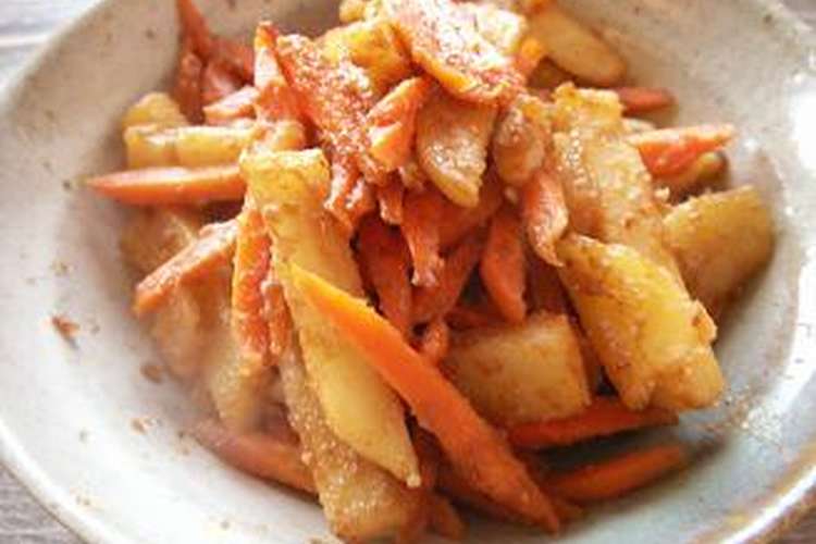 じゃがいもとにんじんの味噌バターきんぴら レシピ 作り方 By Nanchi クックパッド 簡単おいしいみんなのレシピが365万品