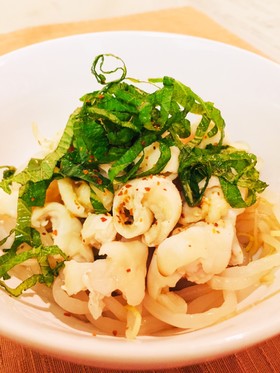 【定番】鶏皮とモヤシのポン酢和え