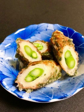 ★お弁当に★アスパラとちくわの磯辺揚げ
