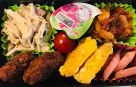塾弁覚書 きのこのペペロンチーノ