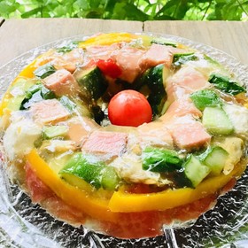 夏のゼリー寄せ