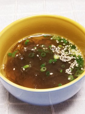 ☆簡単・ヘルシー♪もずくスープ☆