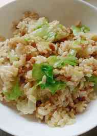 みんなが作ってる 納豆レタスチャーハン 卵なしのレシピ クックパッド 簡単おいしいみんなのレシピが354万品