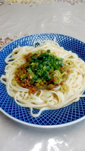 夏バテ防止に!簡単・納豆うどん♪