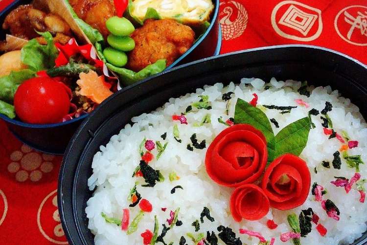 超簡単キャラ弁 バラ弁 レシピ 作り方 By Cha Cha クックパッド