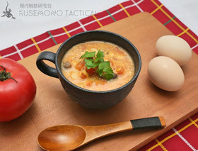 トマトの水分だけで作るトマトエッグスープ