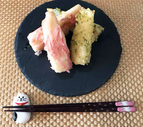 グルテン天国☆ちくわぶの2色天ぷら