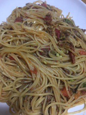 生醤油&とろけるチーズのトマトパスタ