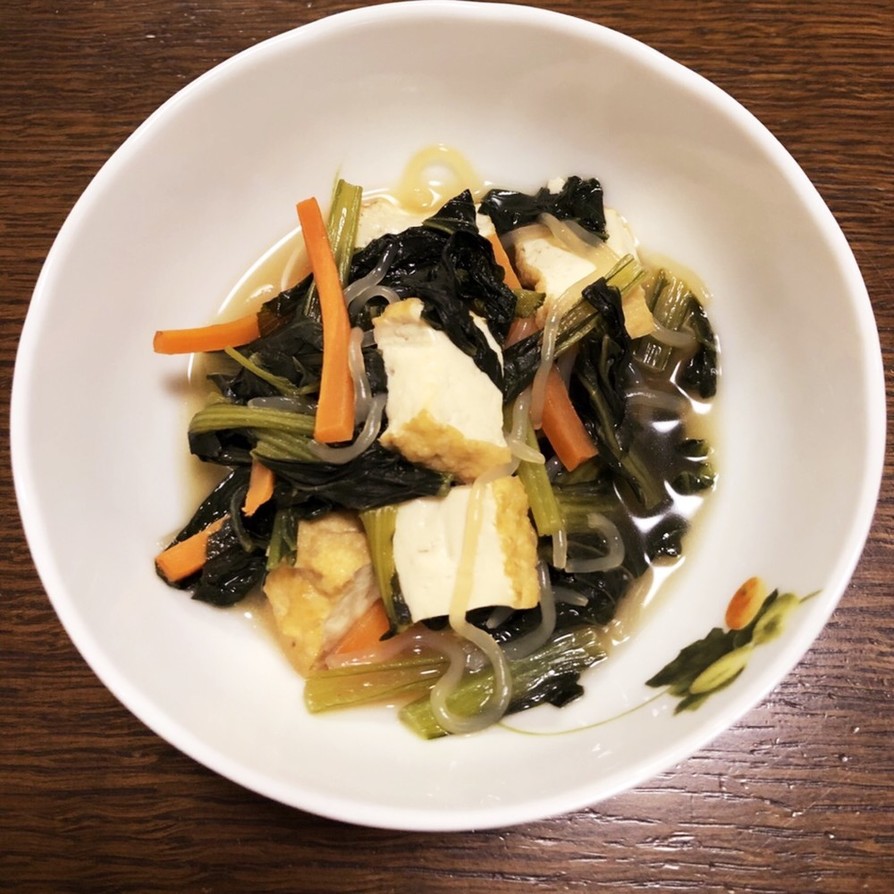 小松菜と厚揚げの煮びたしの画像