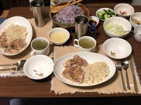 我が家の、海南チキン(ハイナンチキン)