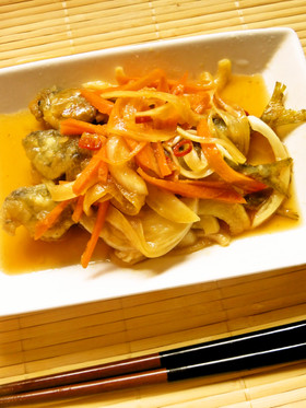 ☺簡単♪丸ごと食べられる小鯵の南蛮漬け☺