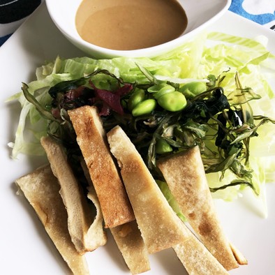 高野豆腐とバンバンジーソースの写真