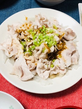 .*蒸し暑い夜に*.゜柚子胡椒の冷しゃぶ