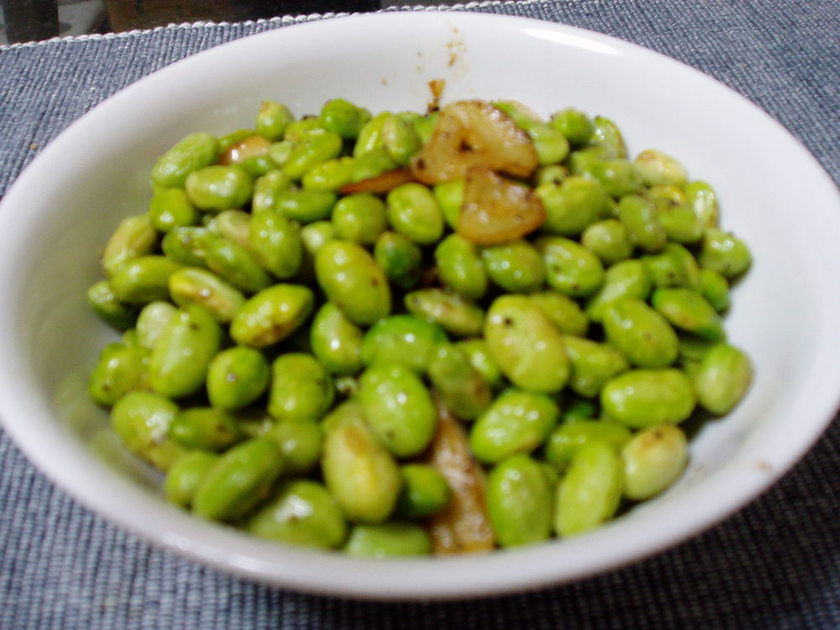 スパイシーガーリック枝豆のレシピ