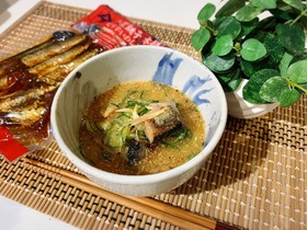 簡単♪いわしの佃煮で冷や汁風