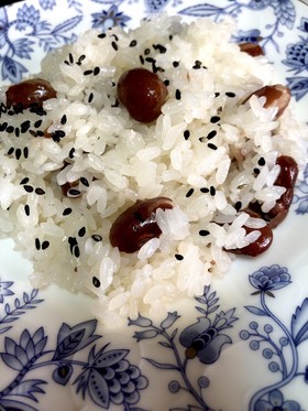 簡単炊飯器であっという間にお赤飯(^^)